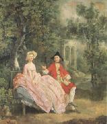 Conversation in a Park(perhaps the Artist and His Wife) (mk05)